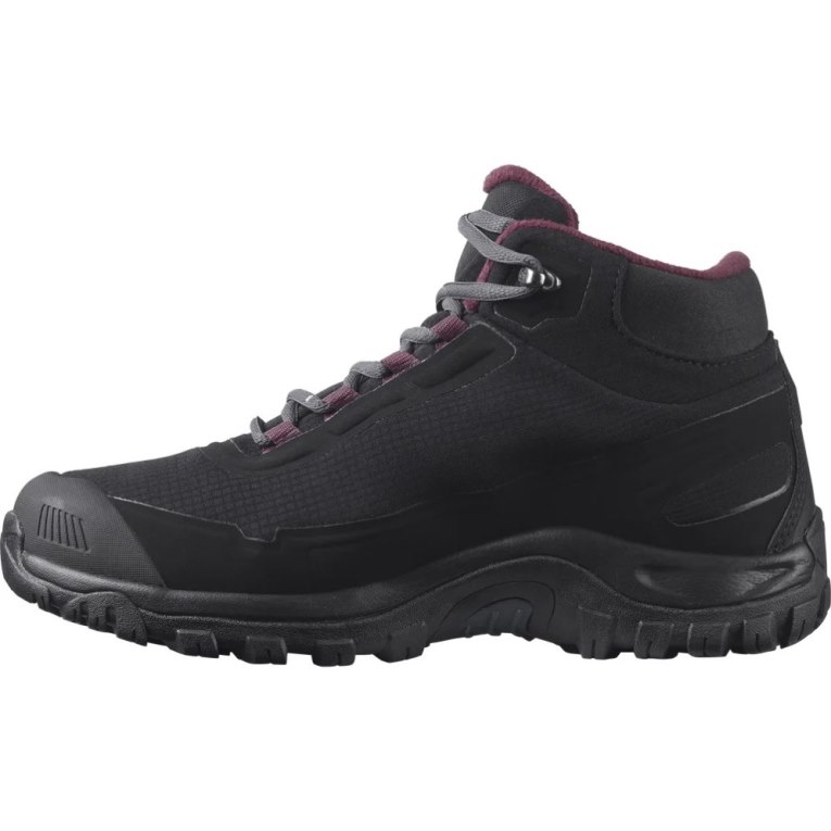 Salomon Shelter CSWP Women's Winter Boots Black | CA 62O79